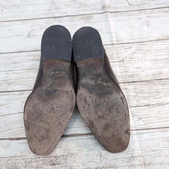 John Fluevog Dark Brown Leather Lace Up Oxford Derby Shoes Men Size 10.5 - Picture 9 of 10